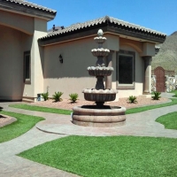 Fake Grass Carpet Sky Valley, California Design Ideas, Front Yard Design