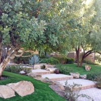 Fake Grass Sun City, California Landscape Rock, Backyard Landscaping