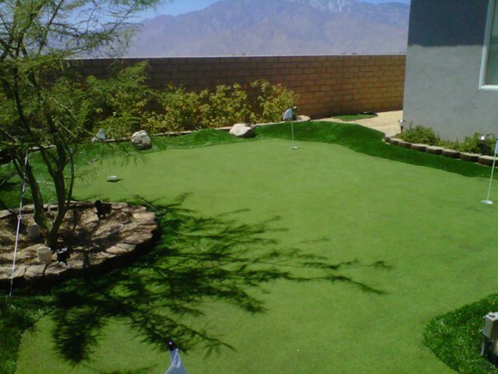 Artificial Grass Installation La Quinta, California Putting Greens, Small Backyard Ideas