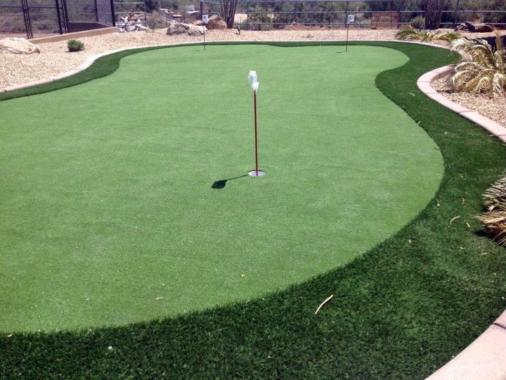 Fake Grass Sedco Hills, California Home Putting Green, Backyard Garden Ideas