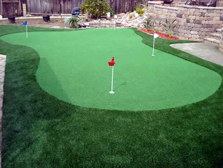 Synthetic Grass Cherry Valley, California Putting Green, Backyard Landscaping Ideas